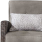 Agio 4 Piece Outdoor Patio Deep Seating Furniture Set Sunbrella Fabric Cushions