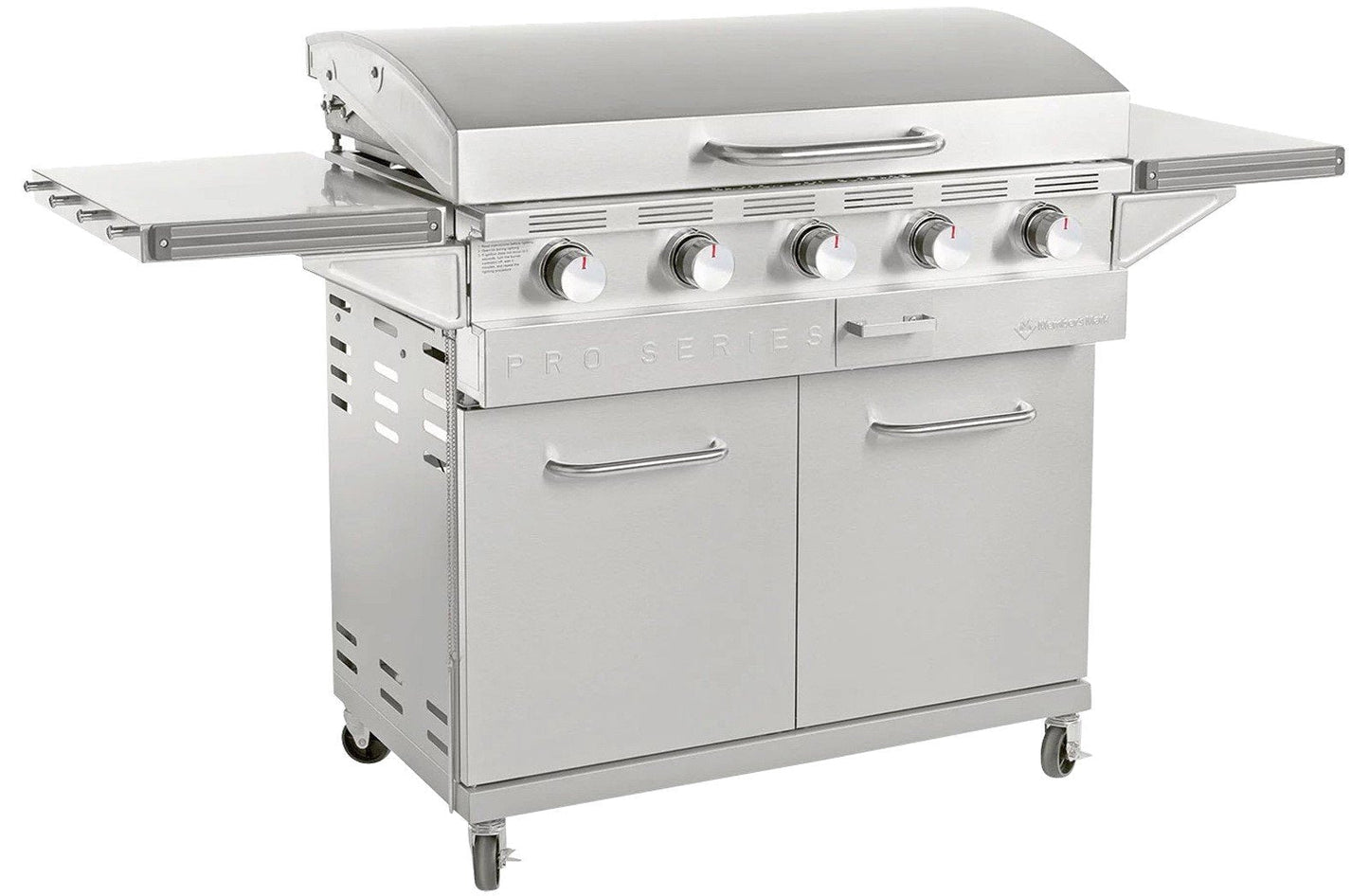 5 Burner Stainless Steel LP Gas Griddle 720 Sq Inches Hot Roll Steel Griddle
