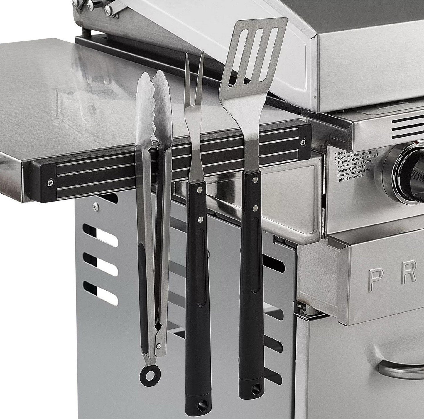 5 Burner Stainless Steel LP Gas Griddle 720 Sq Inches Hot Roll Steel Griddle