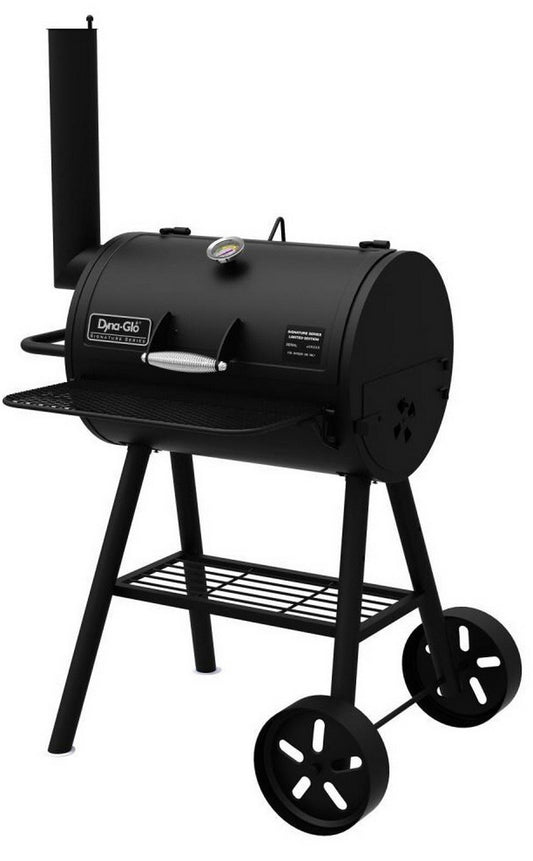 Dyna-Glo Charcoal Barrel Grill BBQ 37" Large 443 sq in Porcelain Enamel Grates