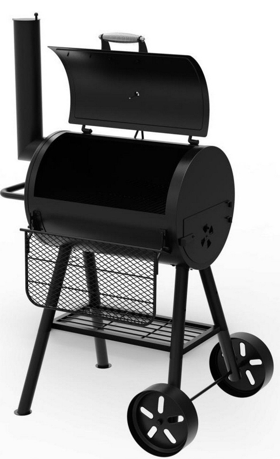 Dyna-Glo Charcoal Barrel Grill BBQ 37" Large 443 sq in Porcelain Enamel Grates