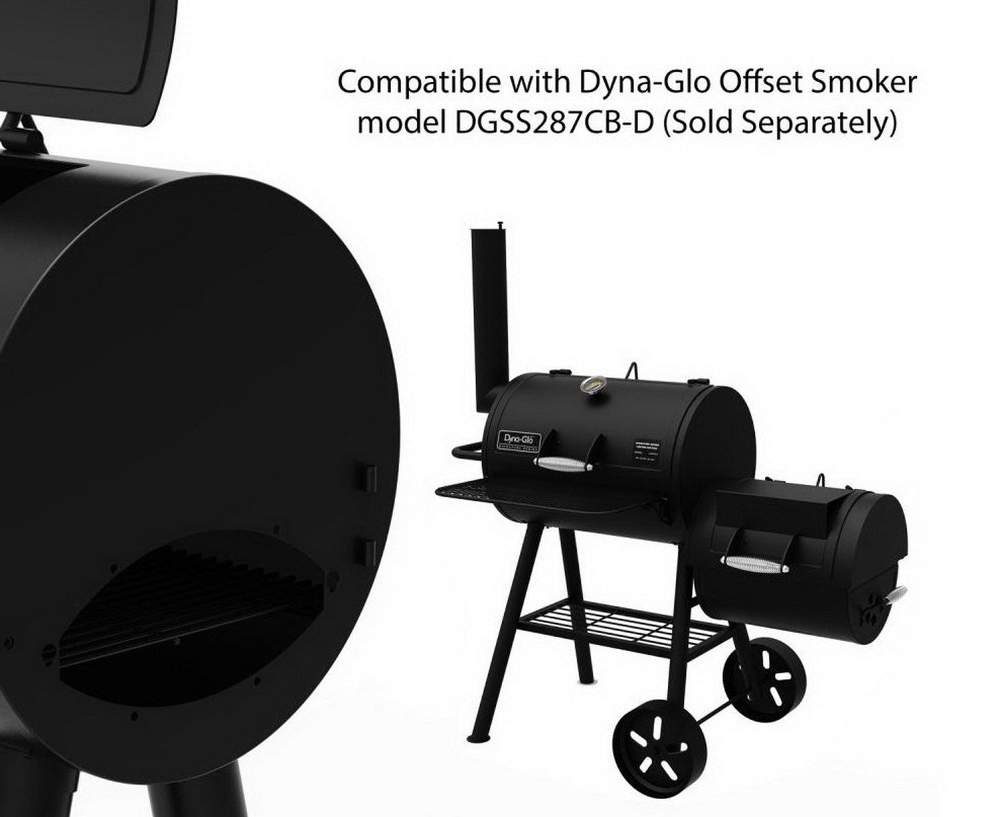 Dyna-Glo Charcoal Barrel Grill BBQ 37" Large 443 sq in Porcelain Enamel Grates
