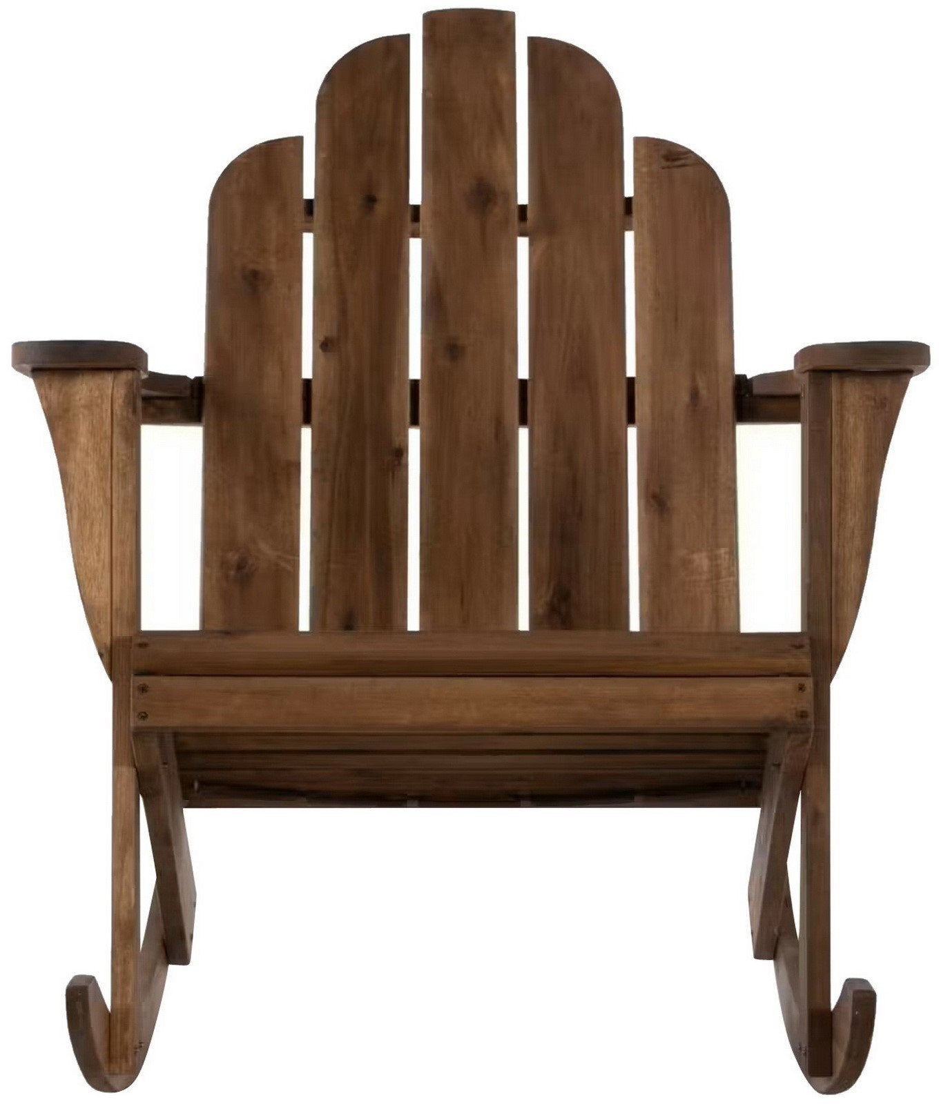Teak Wood Porch Rocker Outdoor Rocking Chair Adirondack Patio Wooden Brown Big
