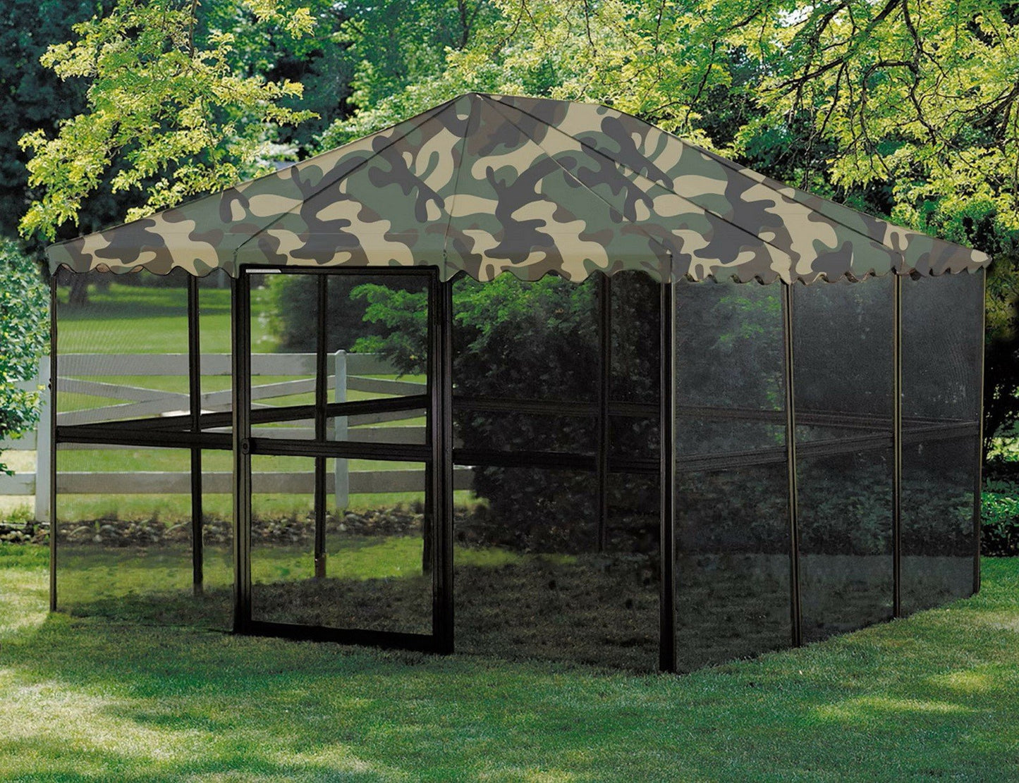 11'-7" Square Casita Screen House Screenhouse Tent Camouflage Canopy Enclosure