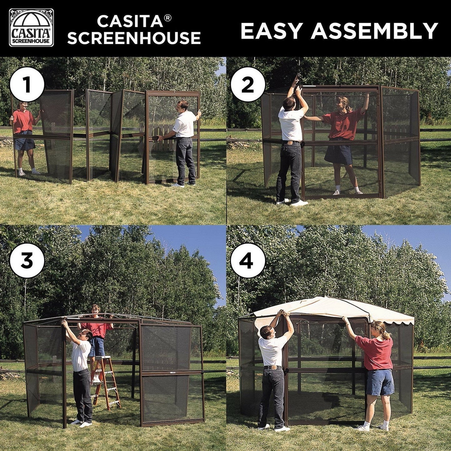 11'-7" Square Casita Screen House Screenhouse Tent Camouflage Canopy Enclosure