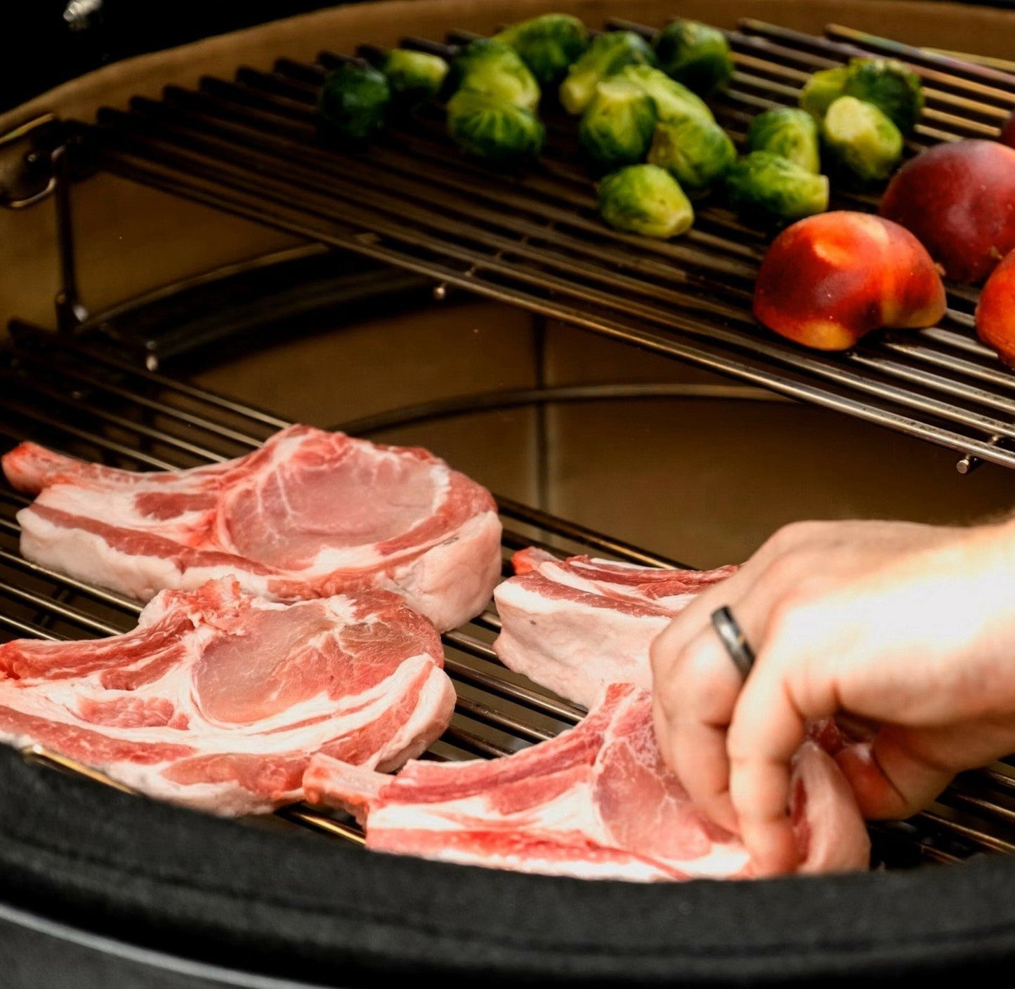 Kamado Joe Classic I Charcoal Grill with Cart & Locking Wheels