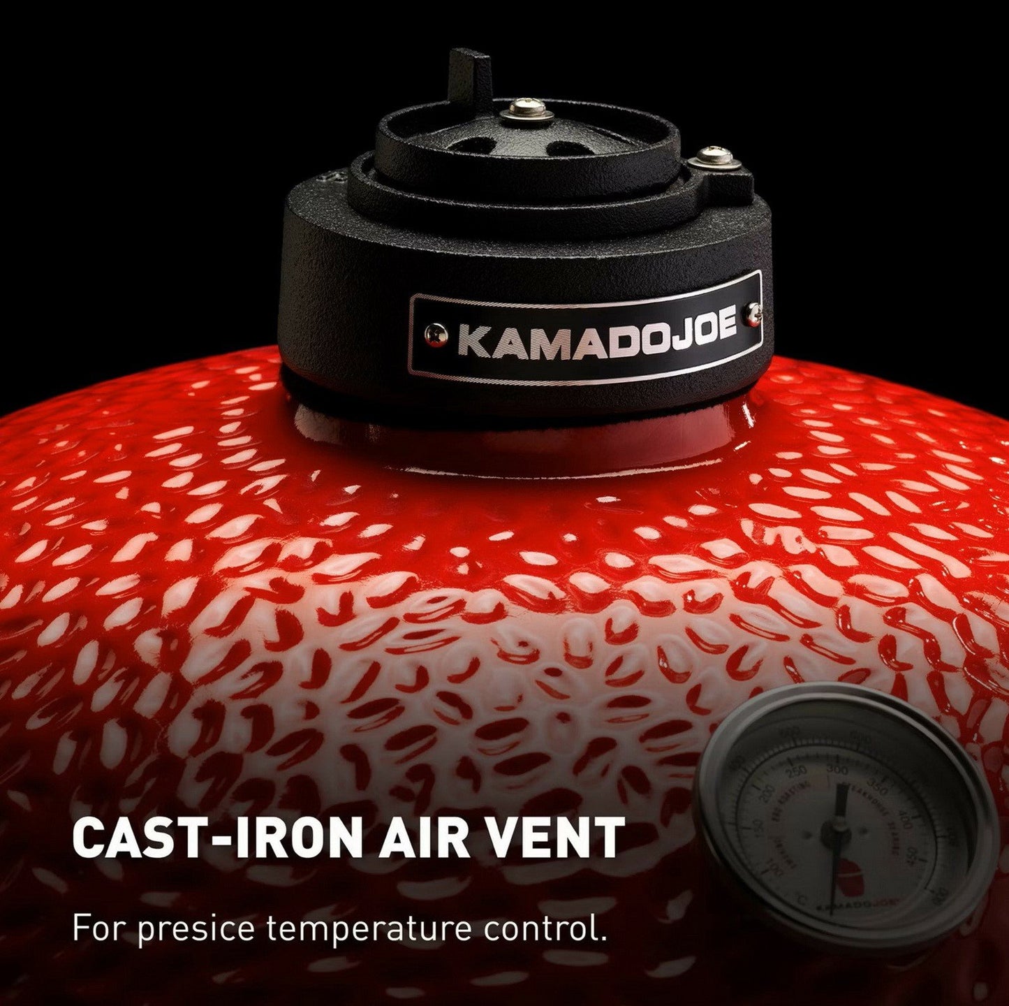 Kamado Joe Classic I Charcoal Grill with Cart & Locking Wheels