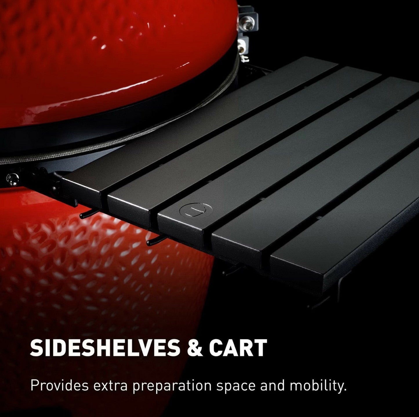 Kamado Joe Classic I Charcoal Grill with Cart & Locking Wheels