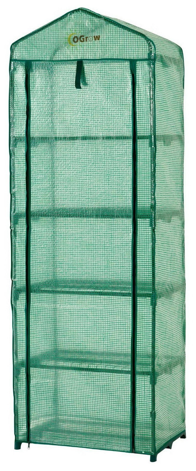 Ogrow 5 Tier Portable Mini Green House Gardenhouse Green House Zipper Door 79" Tall