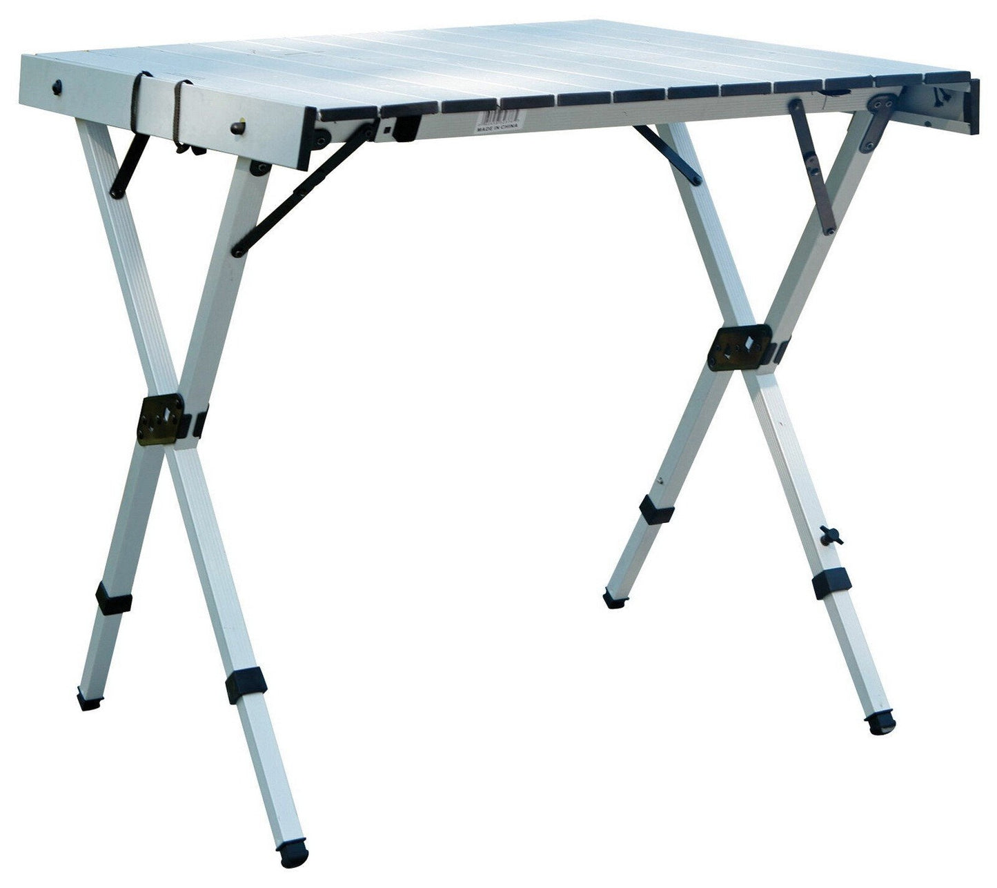 Portable Expandable Camping Table 28" to 48" x 27" Telescoping Aluminum Frame
