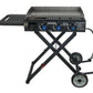 Razor 3 Burner Portable Griddle Collapsible Grill with Cart 30,000 BTU