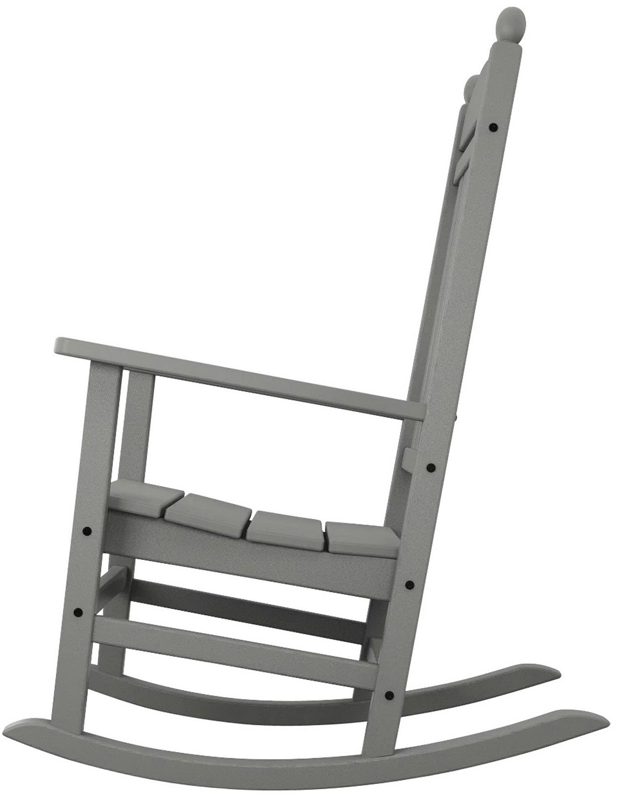 Outdoor Rocking Chair Patio Porch Rocker Durable Plastic Boards 350 lb Capacity