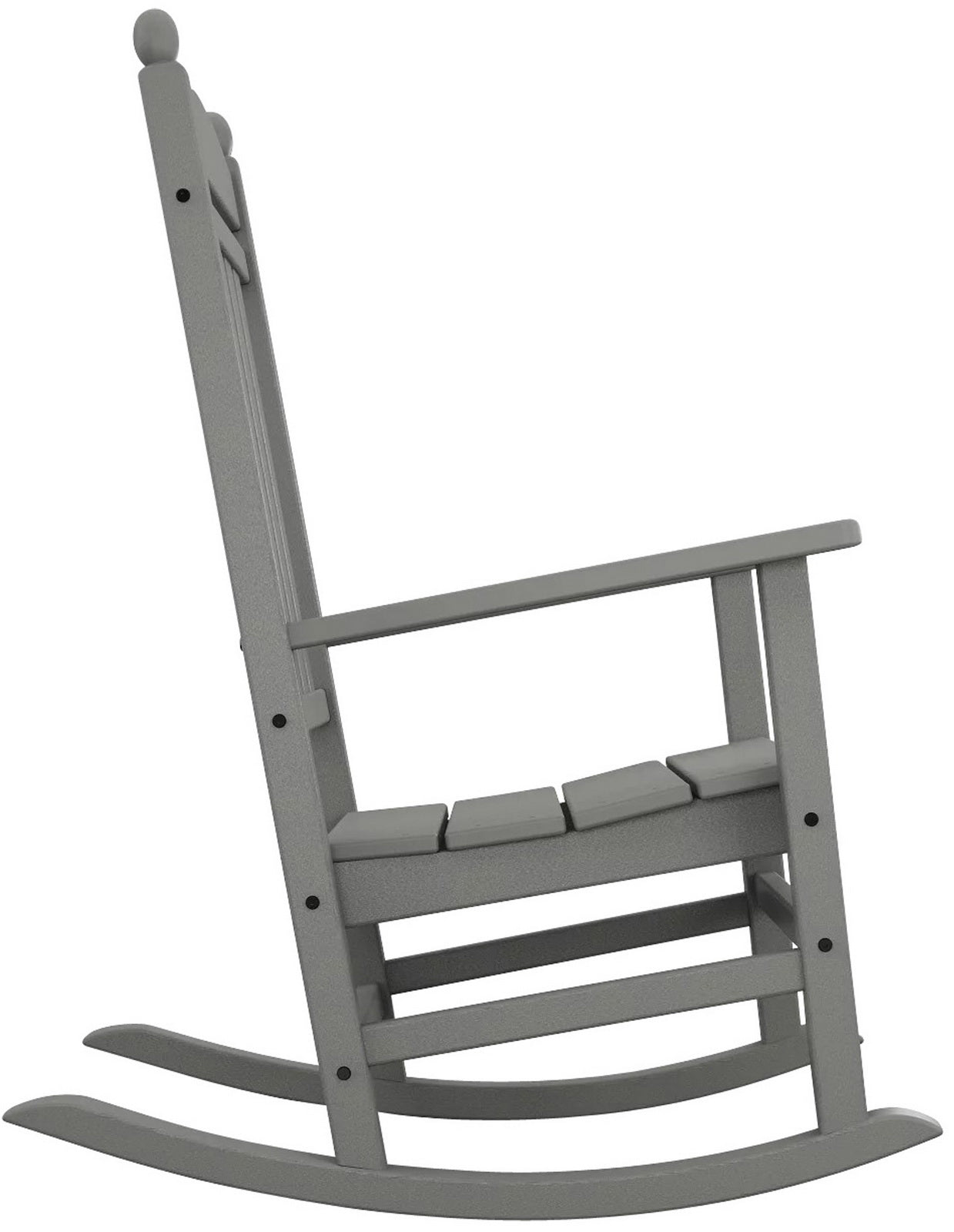 Outdoor Rocking Chair Patio Porch Rocker Durable Plastic Boards 350 lb Capacity
