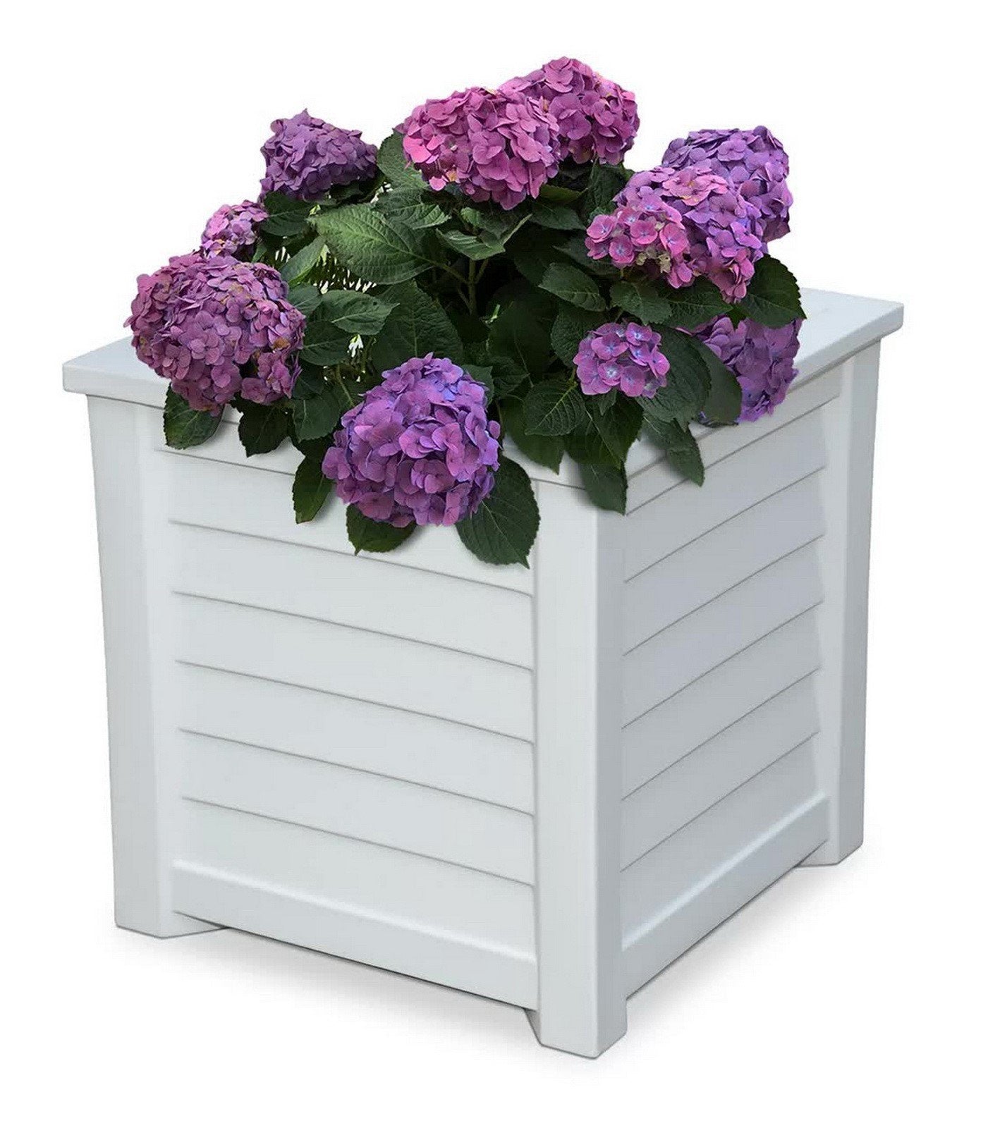 Large Outdoor Double Wall Plastic Planter Water Reservoir Flower Plant Pot 20" x 20"