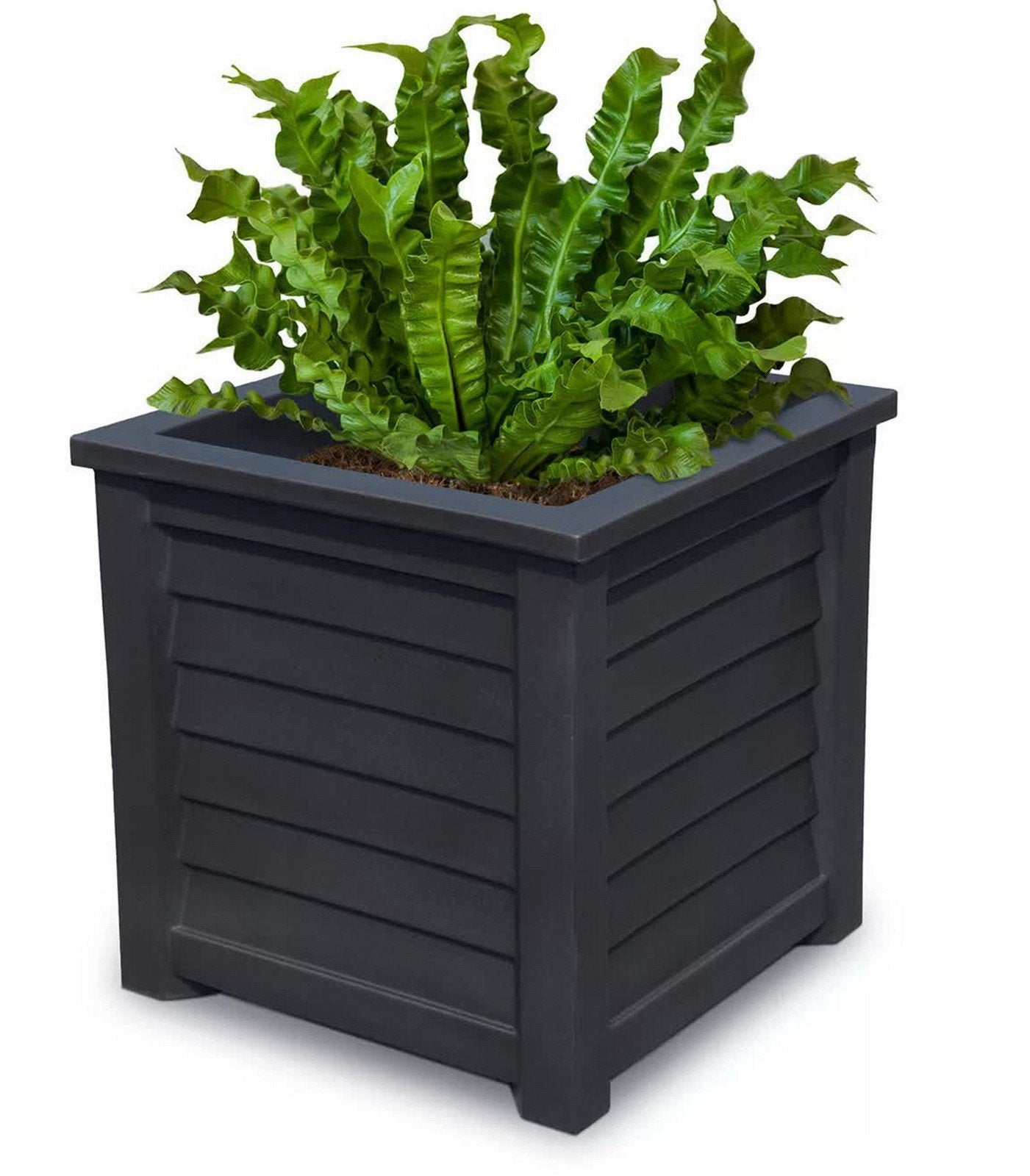 Large Outdoor Double Wall Plastic Planter Water Reservoir Flower Plant Pot 20" x 20"