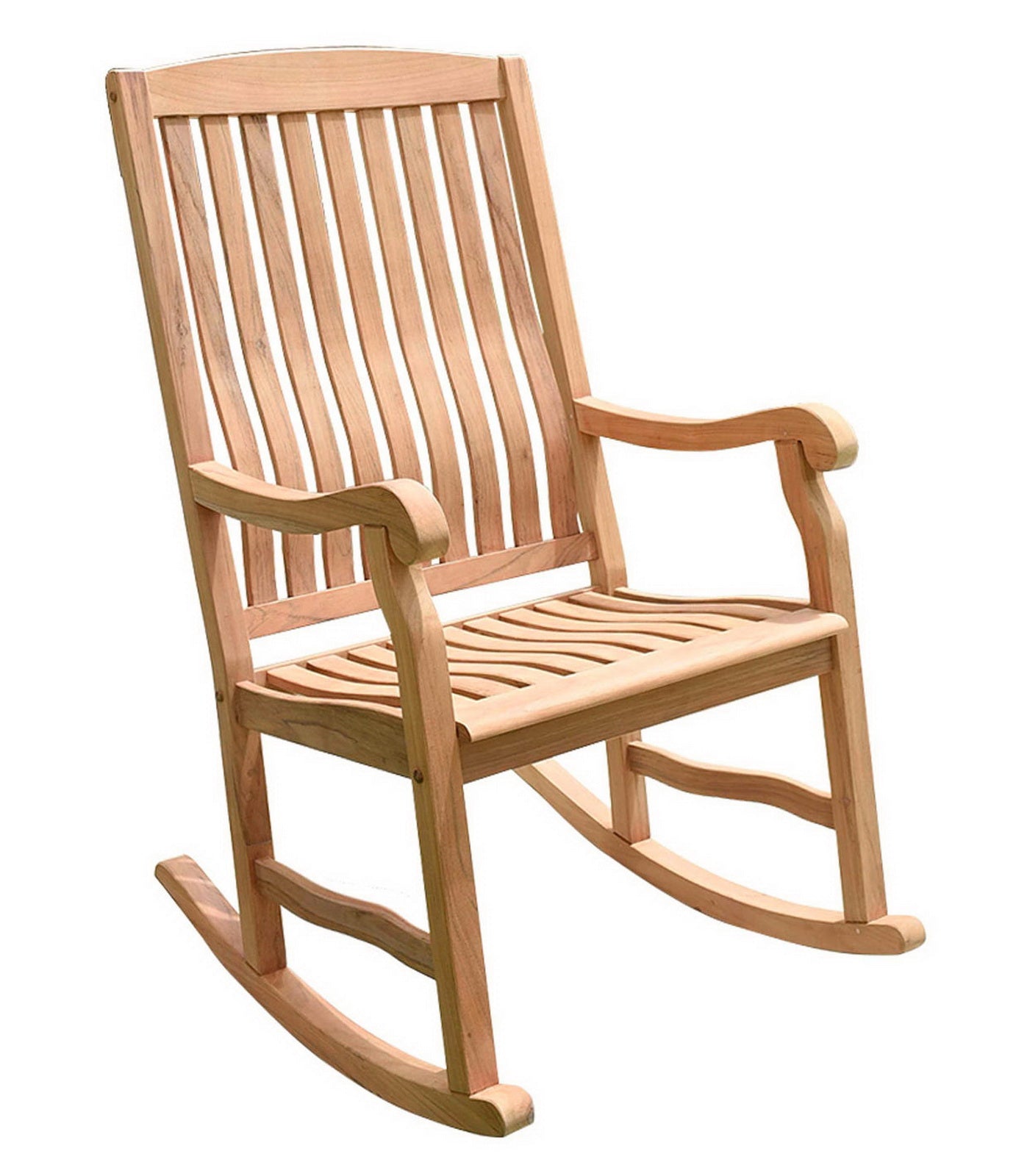 Solid Teak Wood Rocking Chair Large Rocker Outdoor Porch Furniture