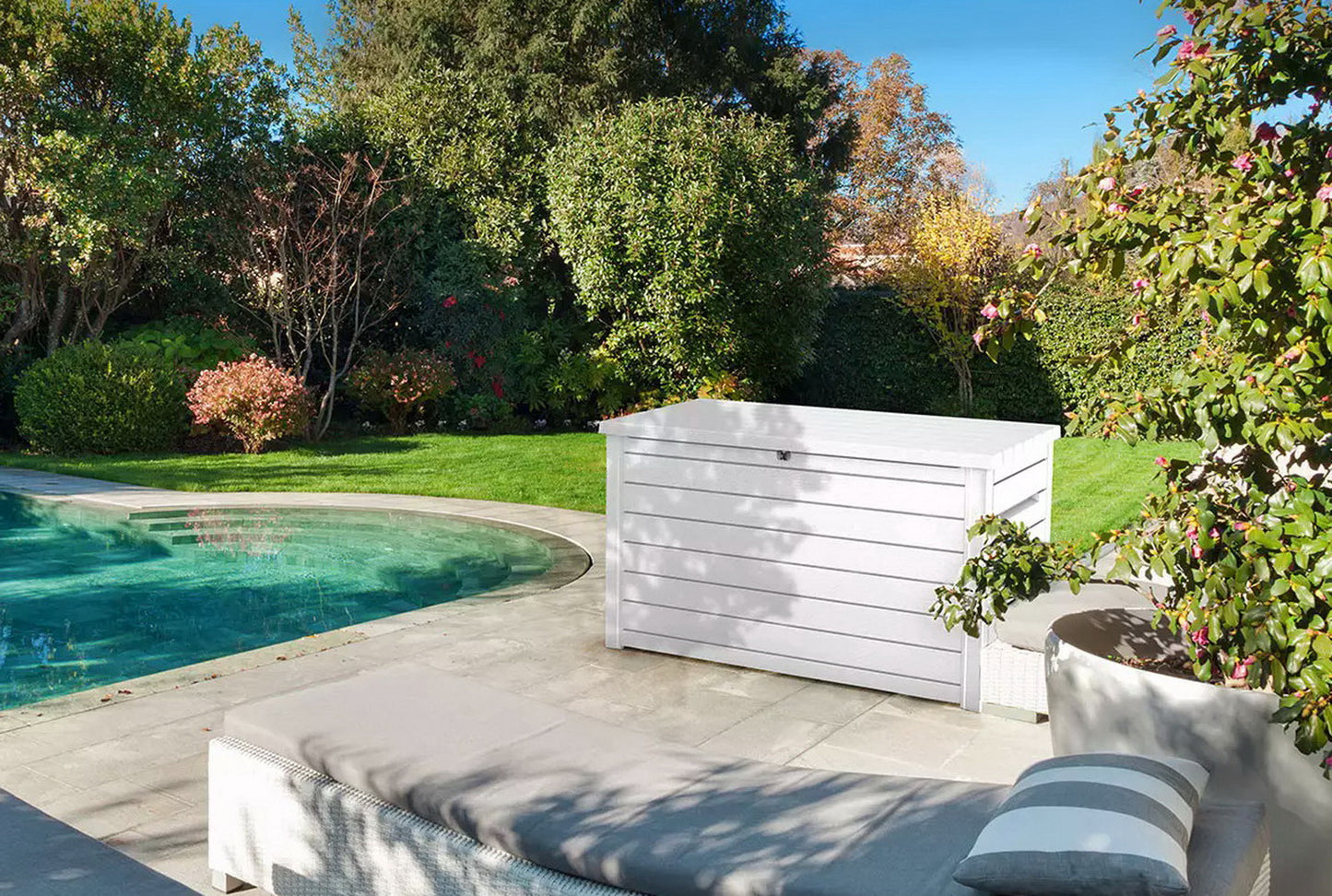 Keter Large 230 Gallon Outdoor Storage Deck Box Patio Weatherproof Resin Plastic