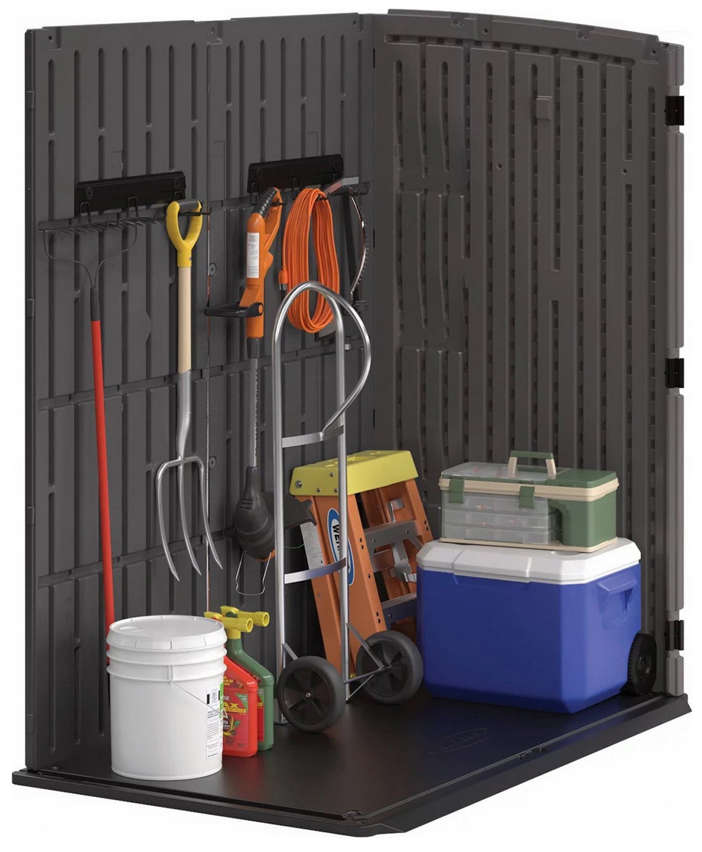 Suncast Extra Large Vertical Outdoor Storage Garden Shed 6' x 4' x 6'