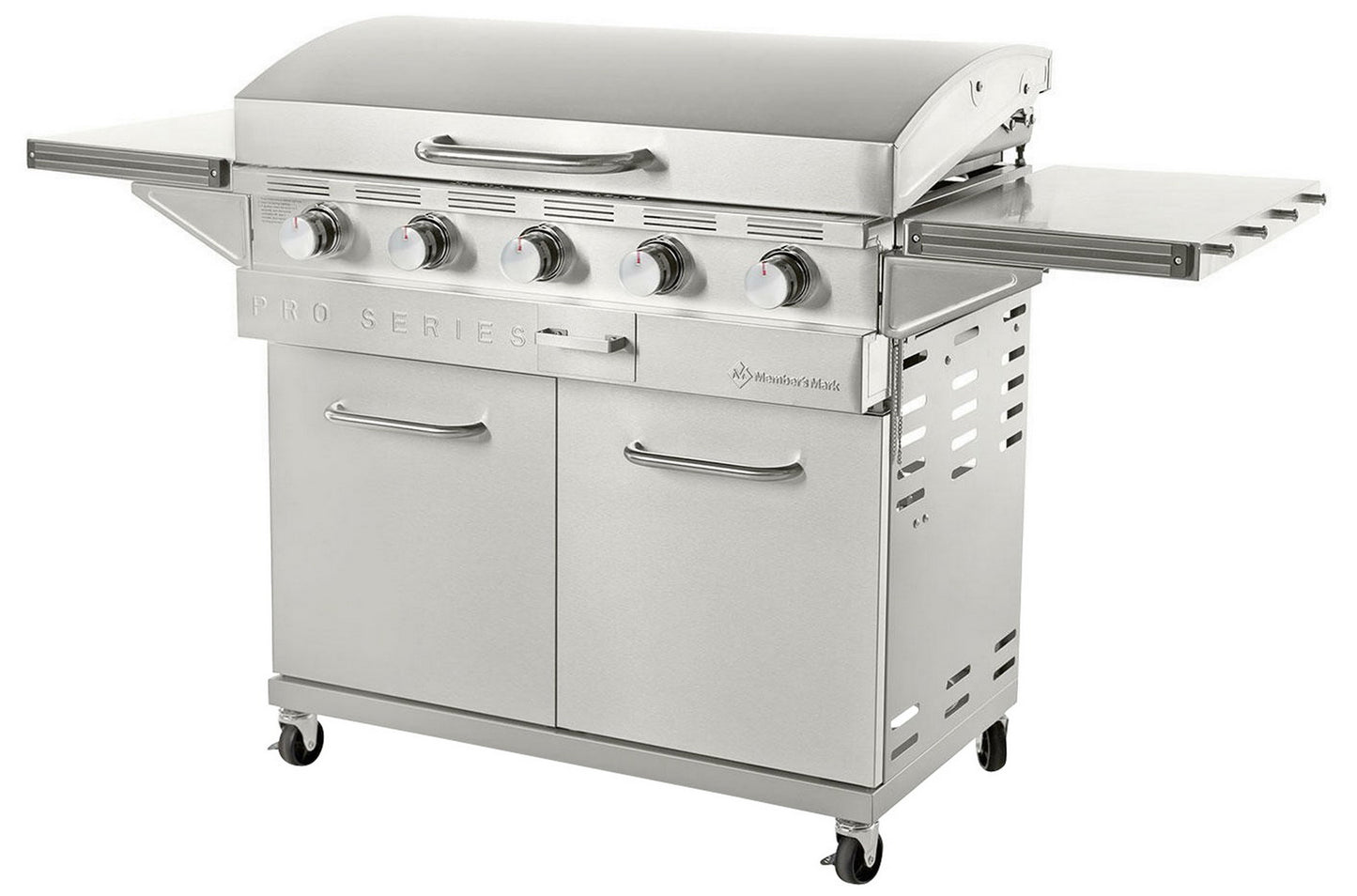 Large 5 Burner LP BBQ Stainless Steel Griddle Propane Gas 720 sq inch 47,500 BTU
