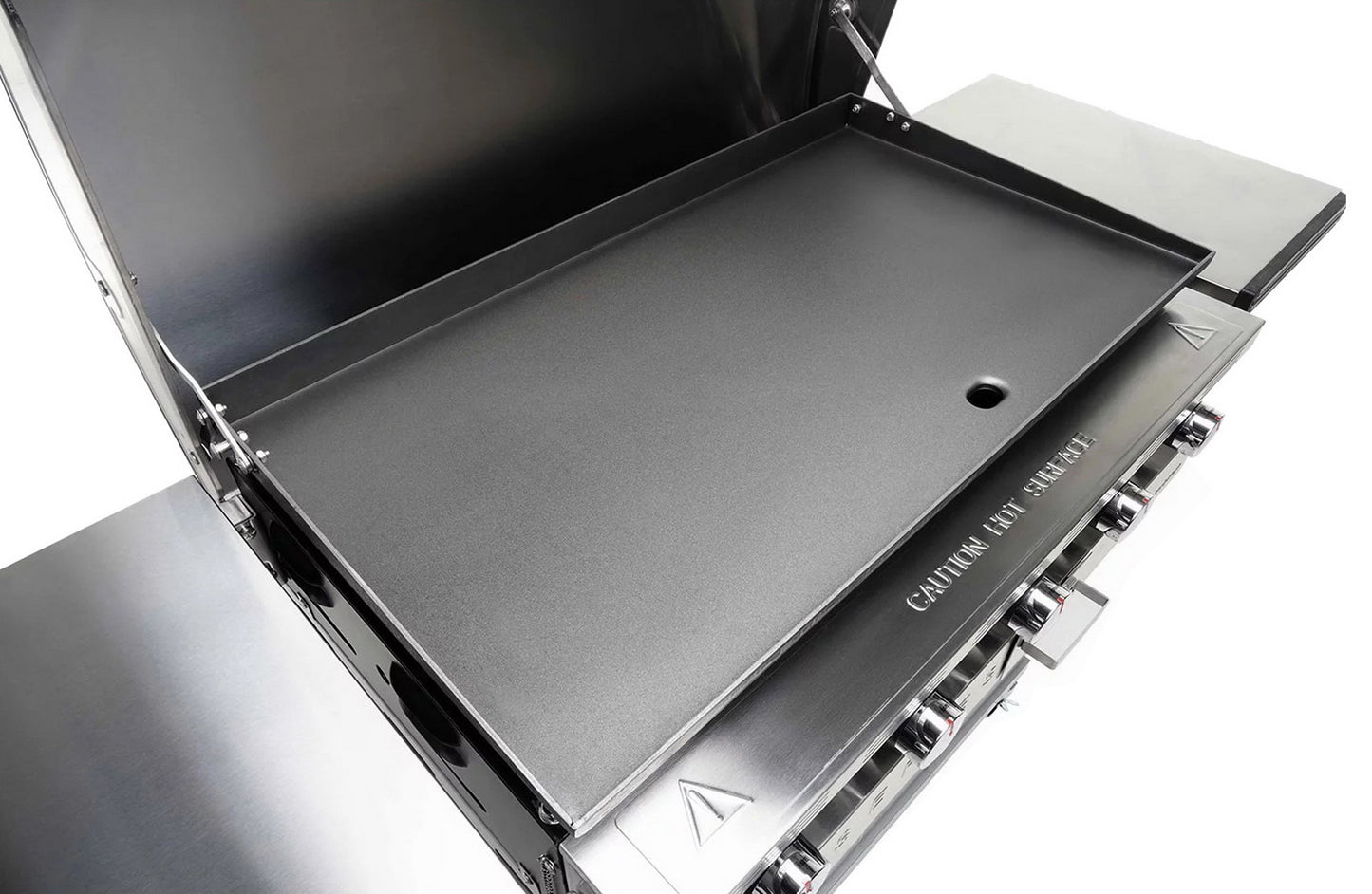 Large 5 Burner LP BBQ Stainless Steel Griddle Propane Gas 720 sq inch 47,500 BTU