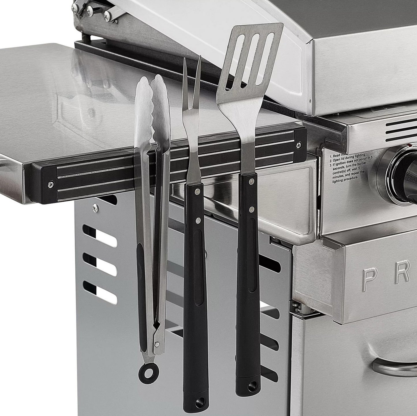 Large 5 Burner LP BBQ Stainless Steel Griddle Propane Gas 720 sq inch 47,500 BTU