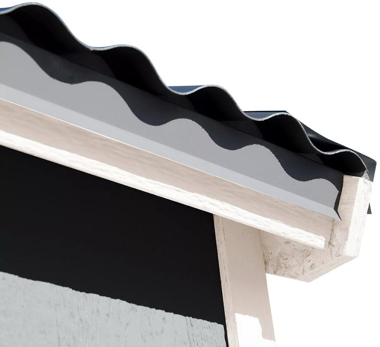 12' x 10' Outdoor Wood Shed Polycarbonate Roof Wooden Easy Build Install Kit