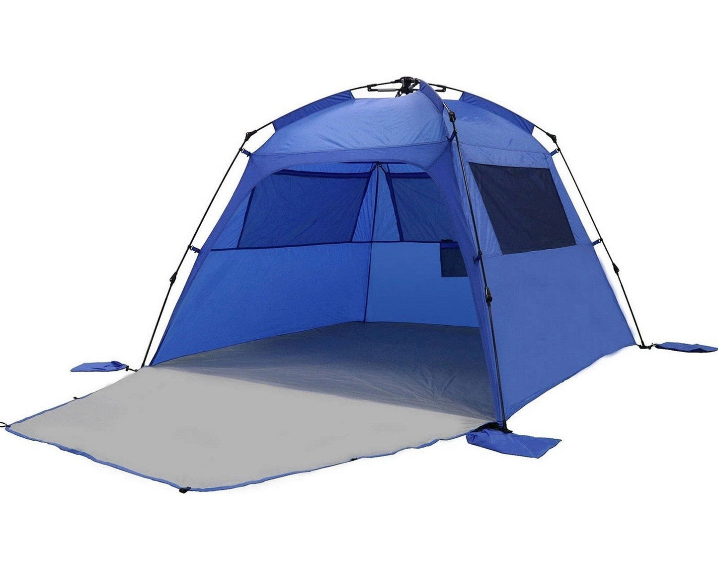 Big Instant Sun Shelter Beach Camping Tent Mesh Windows Closable Door 6' x 9.5'