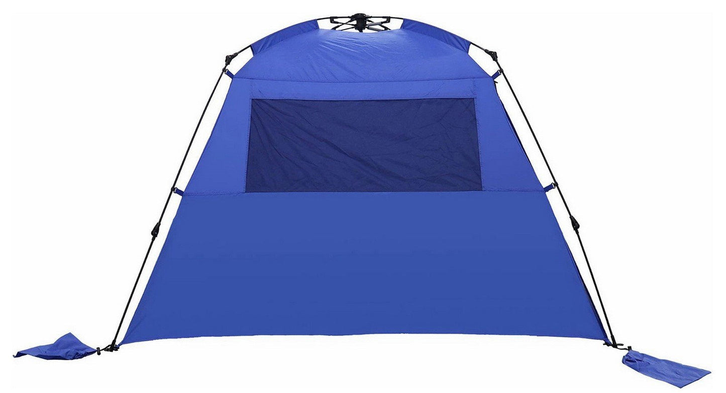Big Instant Sun Shelter Beach Camping Tent Mesh Windows Closable Door 6' x 9.5'