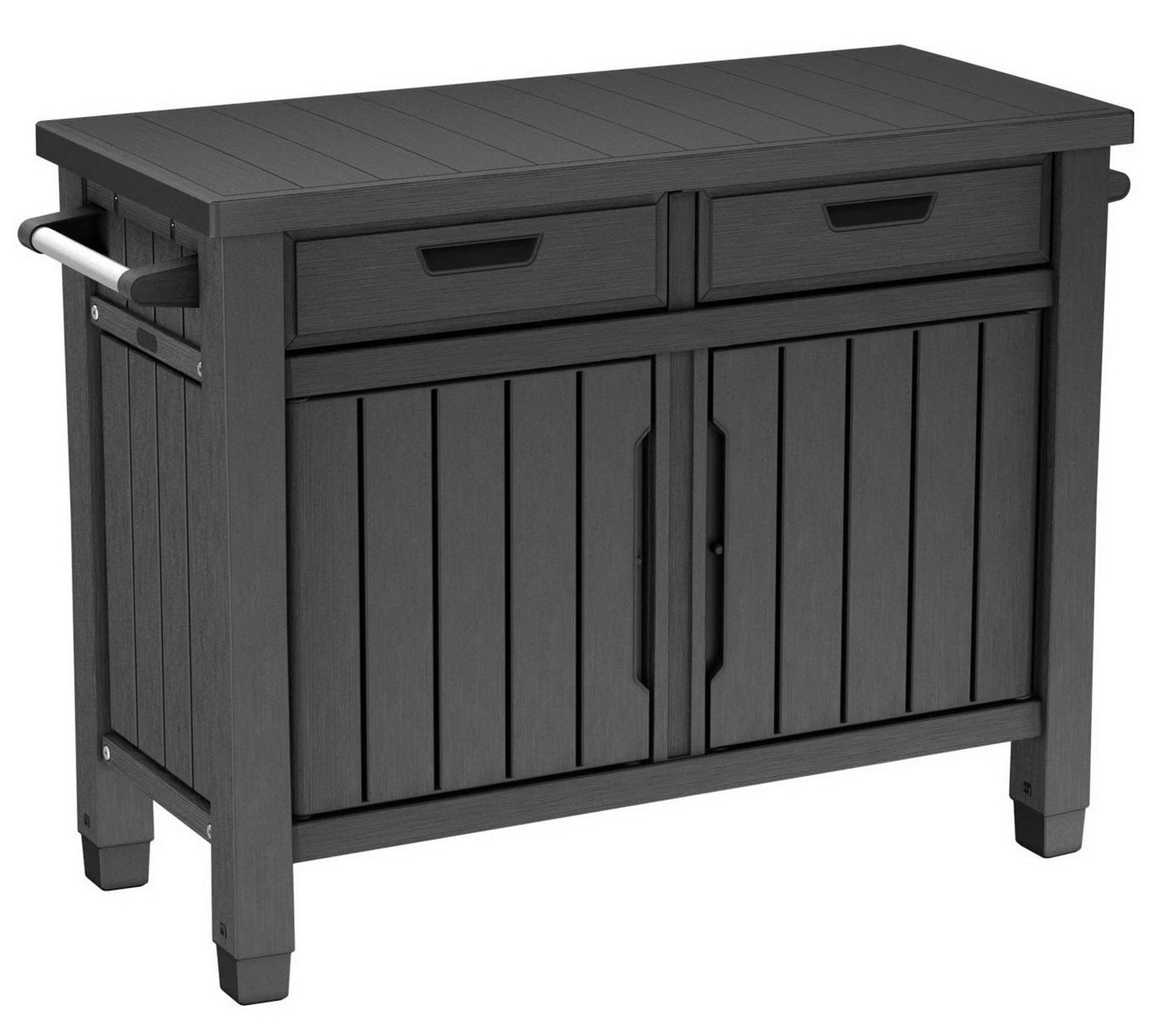 Outdoor Entertainment Grill Table Station Bar Grilling Storage Cabinet