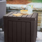 Keter 30 Gallon Resin Outdoor Deck Box Storage Table Weatherproof