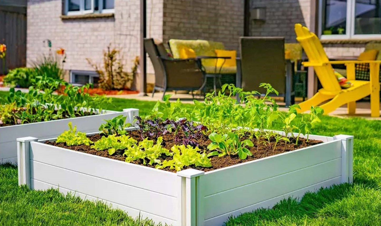 Raised Garden Bed Planter Kit Gardening Vegetable Gardener Frame 48" x 48"
