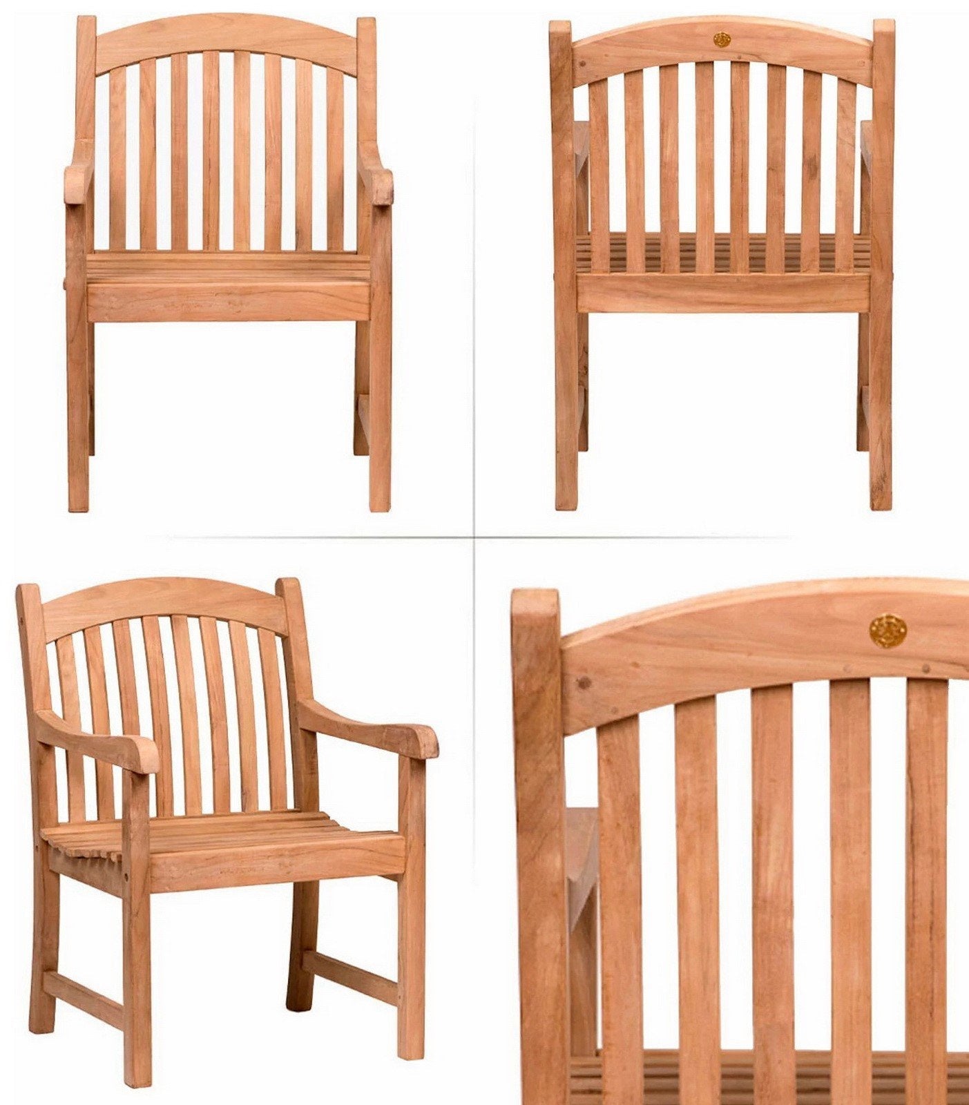 7 pc Solid Teak Wood Outdoor Dining Furniture Set Extendable 59" 79" Table