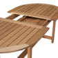 7-Pc Outdoor Patio Round Eucalyptus Wood Dining Set