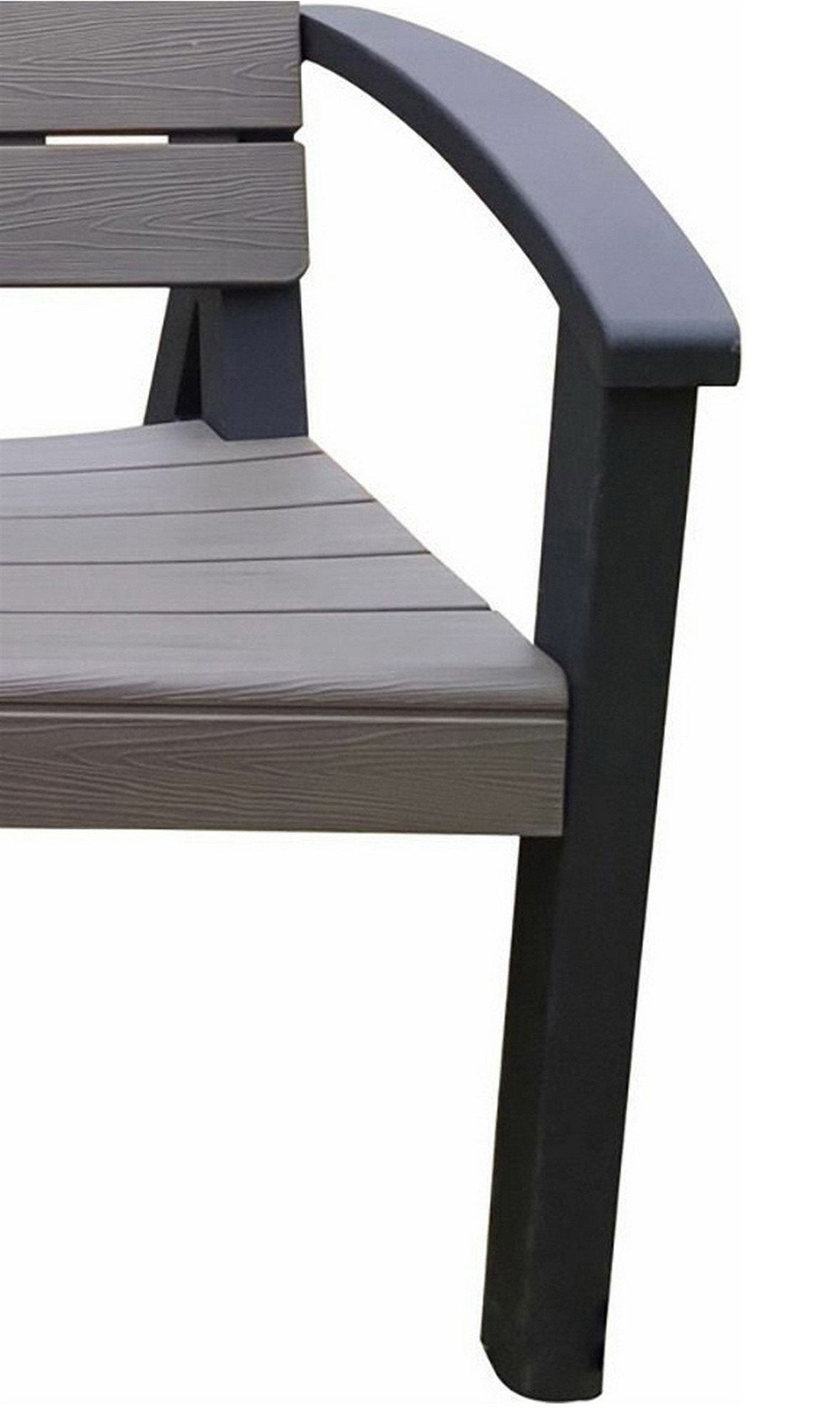 All Weather Resin Outdoor Loveseat Garden Bench