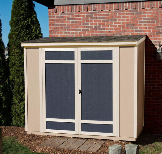 Handy Home 4' x 8' Heavy Duty Wooden Lean-To Storage Shed