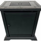 30" Square Ceramic Steel Frame Gas Fire Pit Table