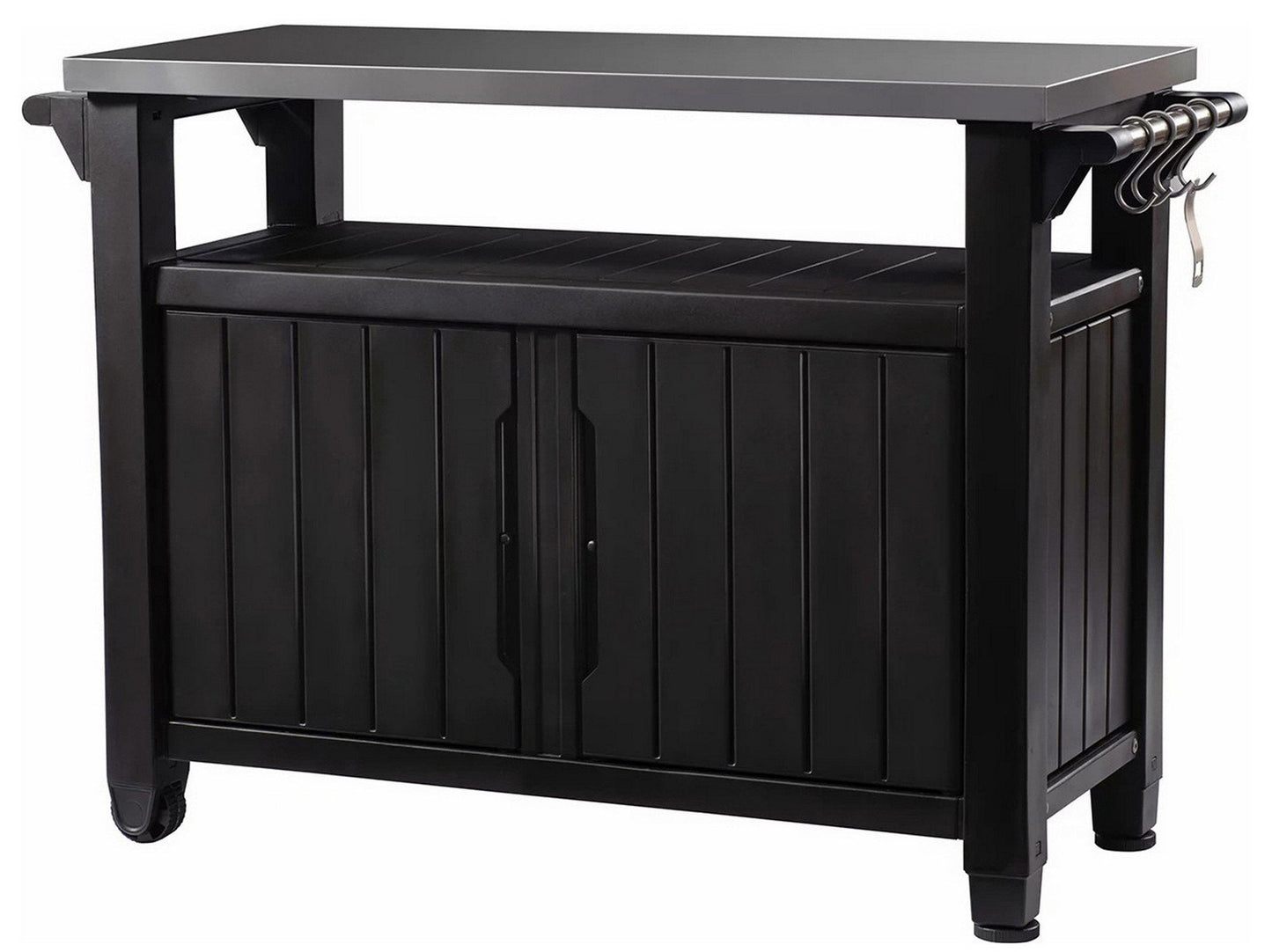 Keter Outdoor Entertainment Storage Station Bar & Grilling Table