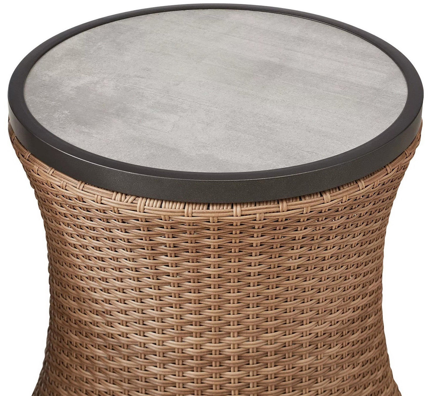 Camden 3-Piece Swivel Outdoor Wicker Patio Chat Set With Cushions