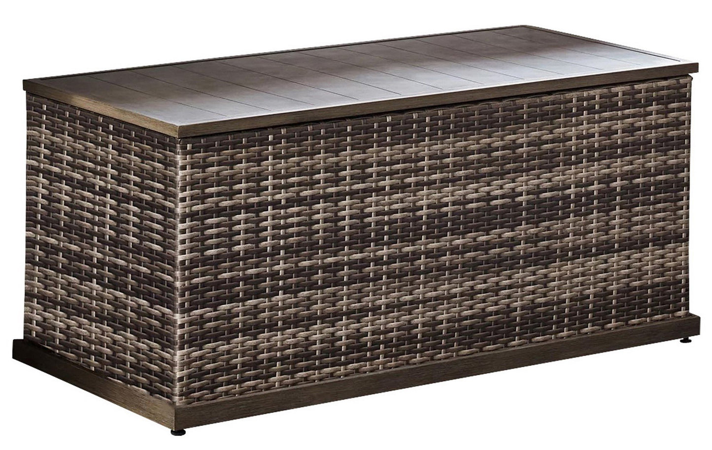 Hand Woven Resin Weather-Resistant Wicker Halstead Deck Storage Box