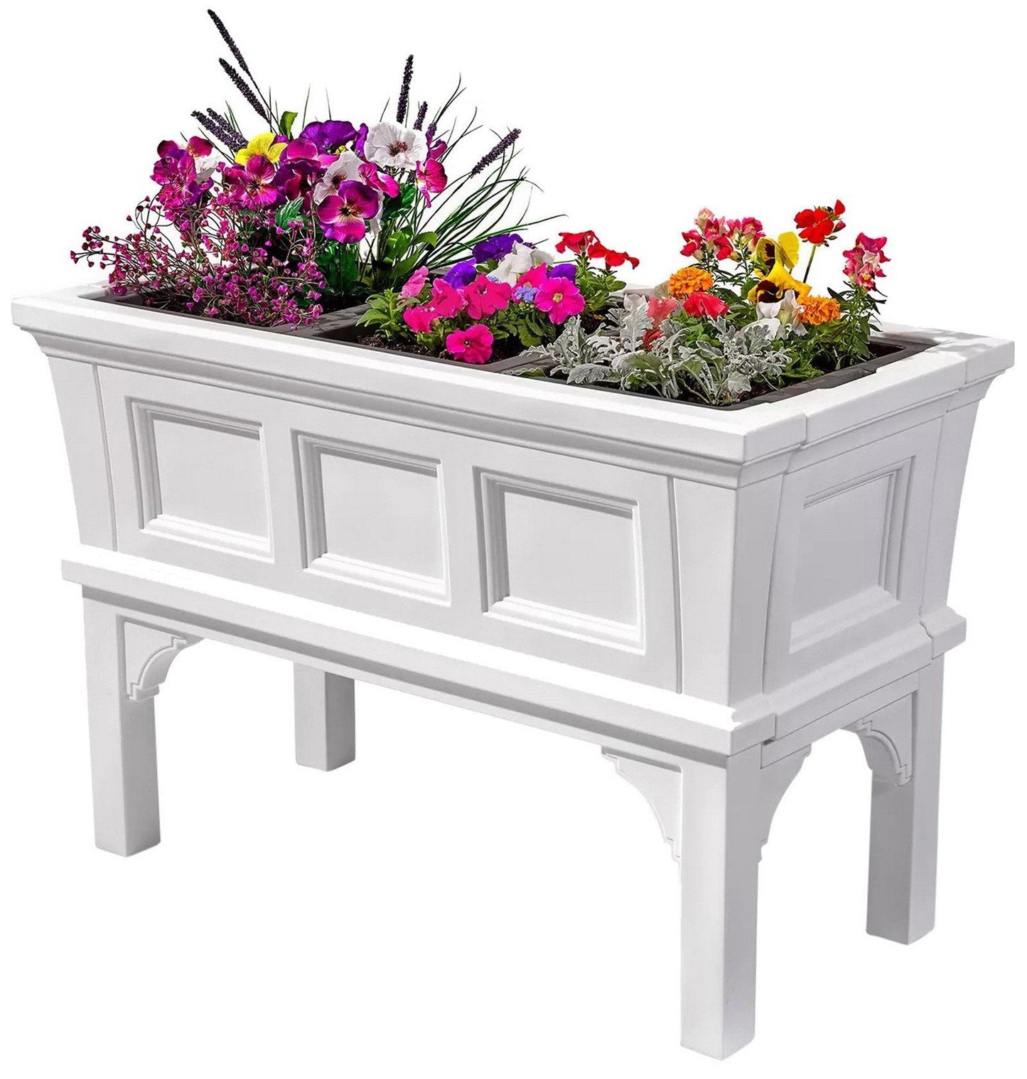 Atherton Raised Planter Box - Classic White