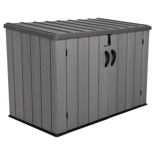 Outdoor Storage Box Hard Plastic Horizontal Storage Shed 561 Gallon 71"