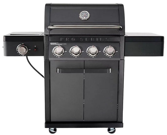 Large 4 Burner Gas Grill 51200 BTU 500 sq in LP Propane w/ Side Burner & Cover