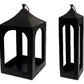 Cast Aluminum Lantern Candle Holder 24" 30" Tall Indoor Outdoor Decor Hanging