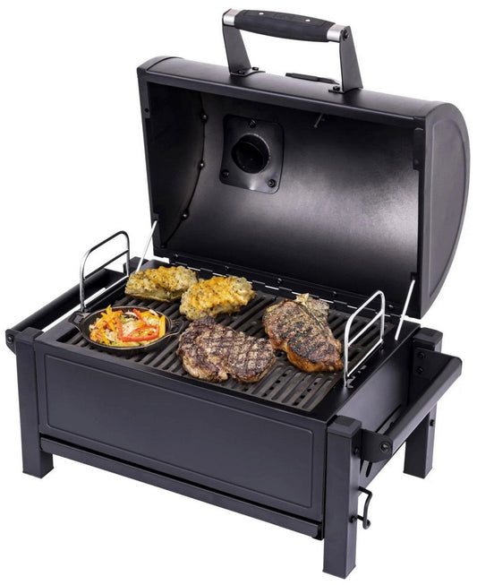 Oklahoma Joe's Portable Table Top Charcoal Grill Cast Iron Grates