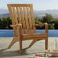 Large Solid Teak Wood Adirondack Chair Patio Deck Porch Arm Chair