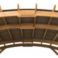 Huge 14' x 10' Solid Cedar Wood Pergola Gazebo Fabric Roof Top Heavy Duty