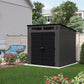 Suncast Large Outdoor Tool Garden Storage Shed 7' x 7' Resin Locking Steel Frame
