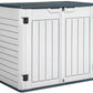 Horizontal Outdoor Storage Shed Deck Box Waterproof 205 Gallon 50" x 28.5" x 42"