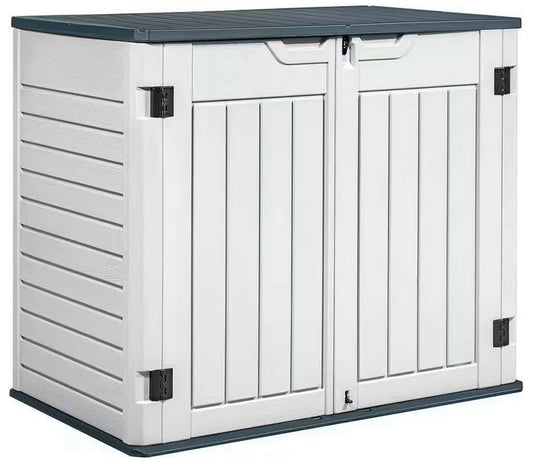 Horizontal Outdoor Storage Shed Deck Box Waterproof 205 Gallon 50" x 28.5" x 42"