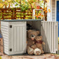 Horizontal Outdoor Storage Shed Deck Box Waterproof 205 Gallon 50" x 28.5" x 42"